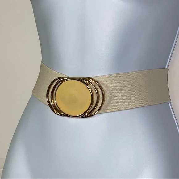 Vintage stretch enamel gold tone